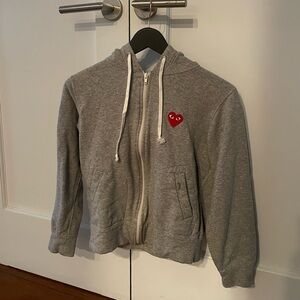 Comme des Garçons PLAY Heart Cotton Hoodie (L kids/XS women’s)